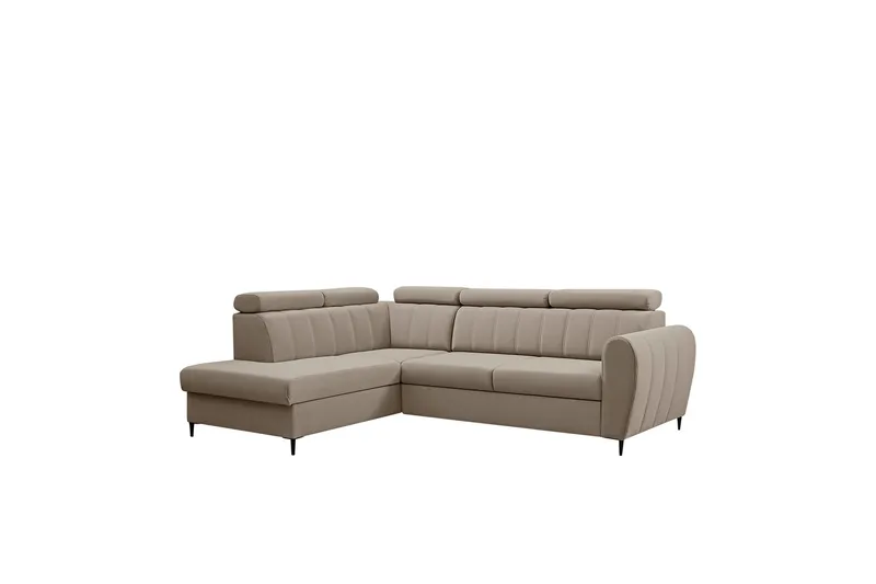 Hoffman Sofa med Chaiselong 3-personers, Beige