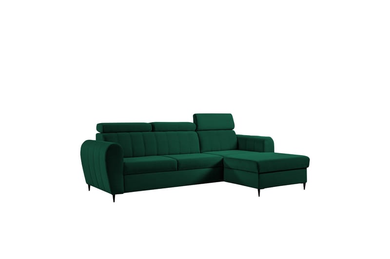 Hoffman Sofa med Divan 3-seter, Grøn