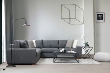 Huelva 4-personers L-formet Hjørnesofa med Brede Armlæn i Stof - Grå - Møbler - Sofaer - Hjørnesofa