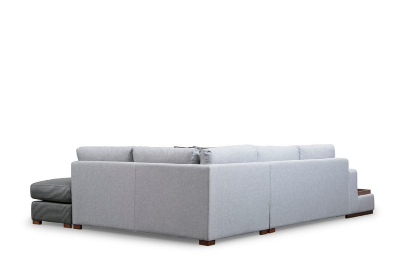 Huelva 5-personers Højrevendt L-formet Sofa med Chaiselong 308 cm i Stof - Grå - Møbler - Sofaer - Sofa med chaiselong