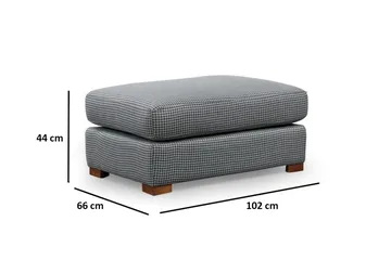 Huelva 5-personers Højrevendt L-formet Sofa med Chaiselong 308 cm i Stof - Grå - Møbler - Sofaer - Sofa med chaiselong