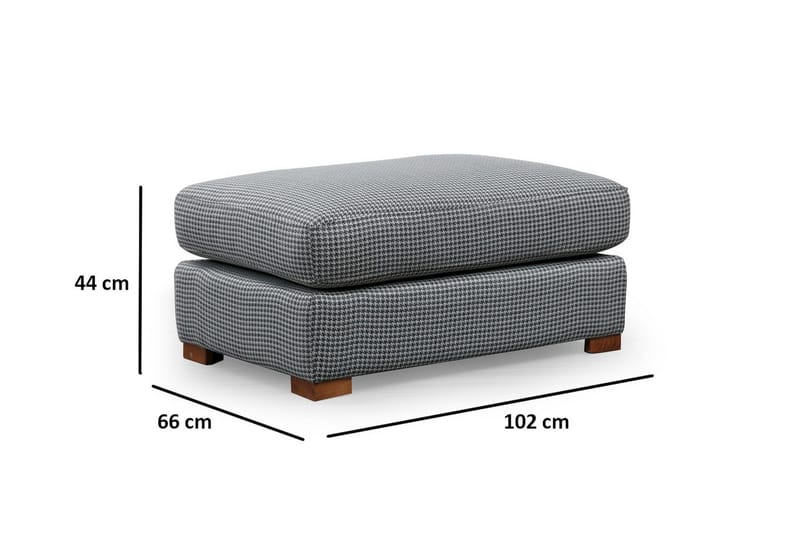 Huelva 5-personers Højrevendt L-formet Sofa med Chaiselong 308 cm i Stof - Grå - Møbler - Sofaer - Sofa med chaiselong