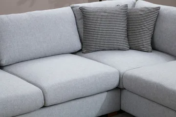 Huelva 5-personers Højrevendt L-formet Sofa med Chaiselong 308 cm i Stof - Grå - Møbler - Sofaer - Sofa med chaiselong