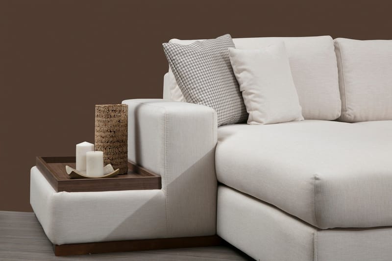 Huelva Chaiselongsofa - Beige - Sofa med chaiselong