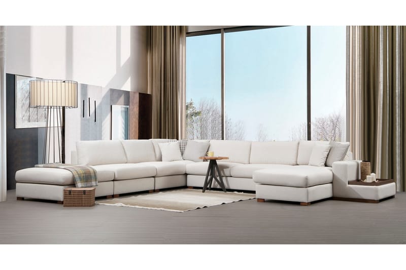 Huelva Chaiselongsofa - Beige - Møbler - Sofaer - Sofa med chaiselong