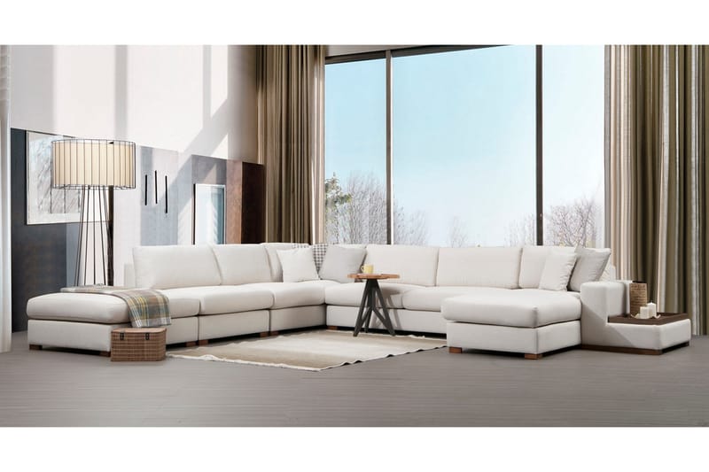 Huelva Chaiselongsofa - Beige - Sofa med chaiselong