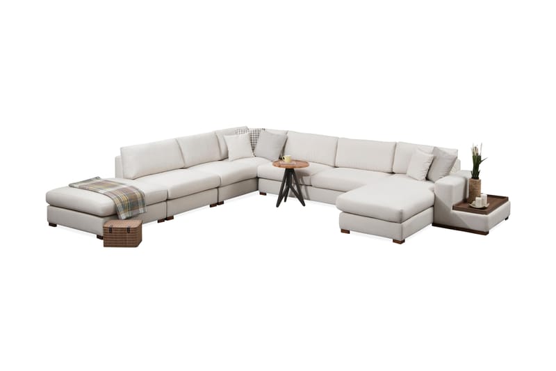 Huelva Chaiselongsofa - Beige - Sofa med chaiselong