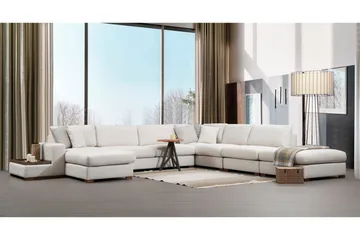Huelva Chaiselongsofa - Beige - Møbler - Sofaer - Hjørnesofa - Hjørnesofa med chaiselong
