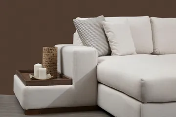 Huelva Chaiselongsofa - Beige - Møbler - Sofaer - Hjørnesofa - Hjørnesofa med chaiselong