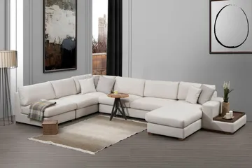Huelva Chaiselongsofa - Beige - Møbler - Sofaer - Hjørnesofa - Hjørnesofa med chaiselong