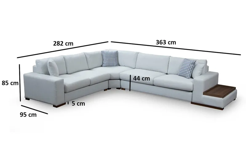 Huelva Chaiselongsofa - Beige - Møbler - Sofaer - Hjørnesofa