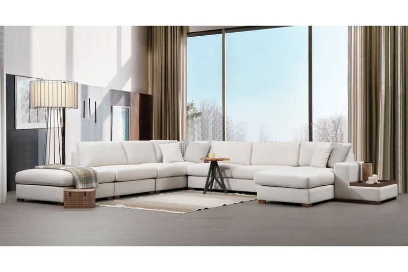 Huelva Chaiselongsofa - Beige - Møbler - Sofaer - Sofa med chaiselong
