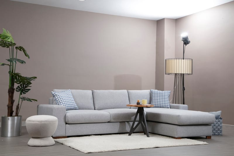 Huelva Chaiselongsofa - Grå - Møbler - Sofaer - Sofa med chaiselong