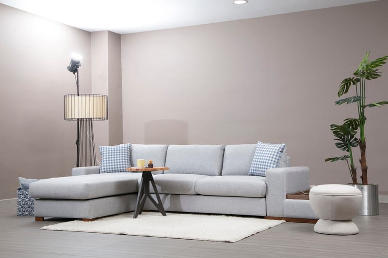Huelva Chaiselongsofa - Grå - Møbler - Sofaer - Sofa med chaiselong