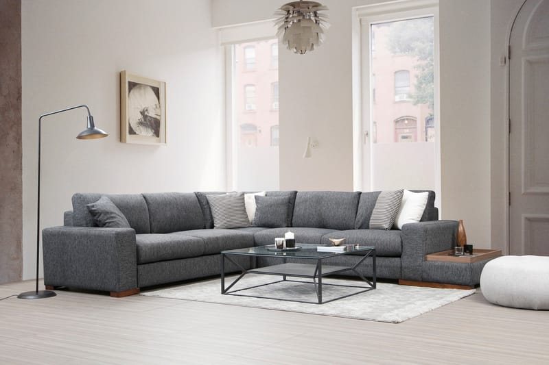 Huelva Chaiselongsofa - Grå - Møbler - Sofaer - Sofa med chaiselong