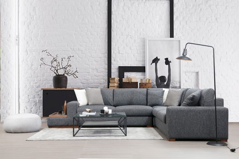 Huelva Chaiselongsofa - Grå - Møbler - Sofaer - Sofa med chaiselong