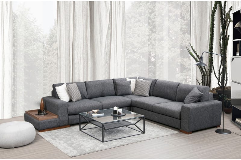Huelva Chaiselongsofa - Grå - Møbler - Sofaer - Sofa med chaiselong