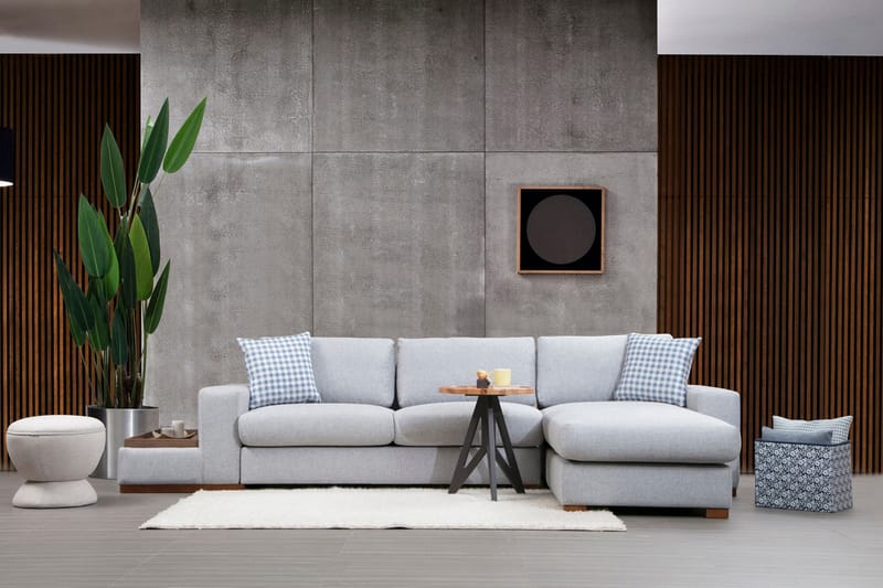 Huelva Chaiselongsofa - Grå - Møbler - Sofaer - Sofa med chaiselong