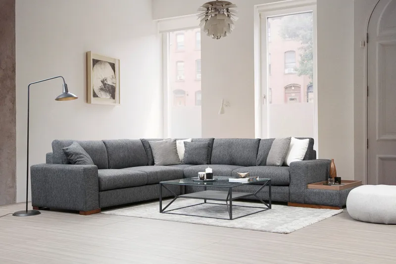 Huelva Chaiselongsofa - Grå - Møbler - Sofaer - Hjørnesofa