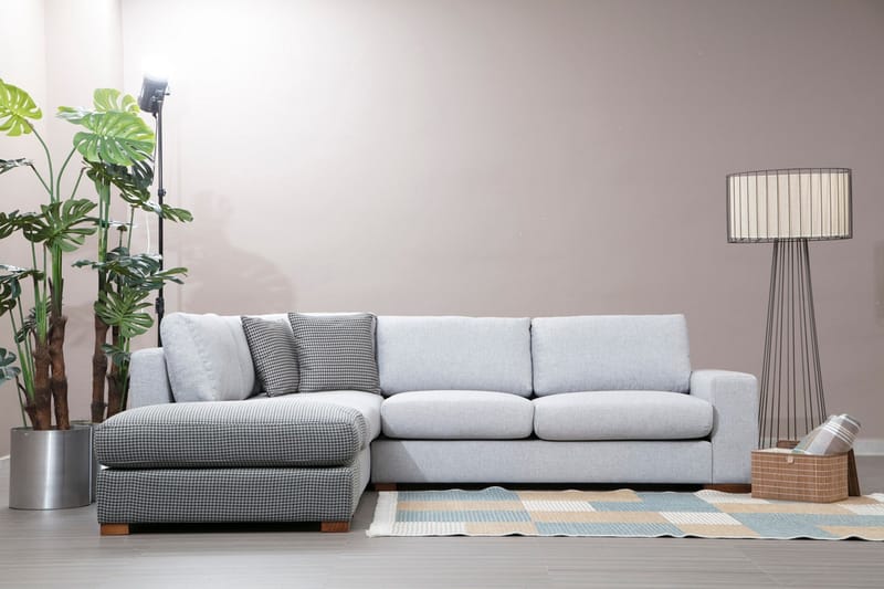 Huelva Chaiselongsofa - Grå - Møbler - Sofaer - Sofa med chaiselong