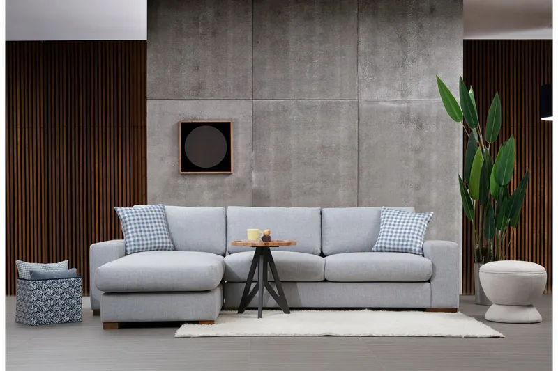 Huelva Chaiselongsofa - Grå - Møbler - Sofaer - Sofa med chaiselong