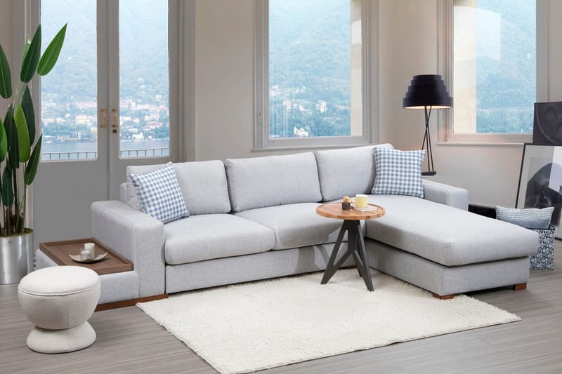Huelva Chaiselongsofa - Grå - Møbler - Sofaer - Sofa med chaiselong