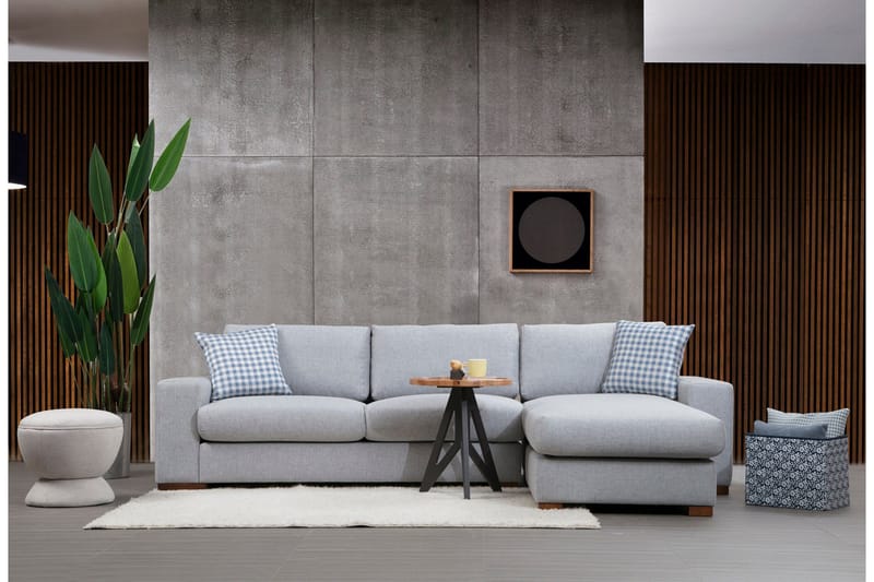 Huelva Chaiselongsofa - Grå - Møbler - Sofaer - Sofa med chaiselong
