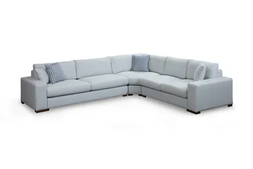 Huelva Højrevendt L-formet Hjørnesofa 322 cm i Stof med Brede Armlæn - Beige - Møbler - Sofaer - Hjørnesofa