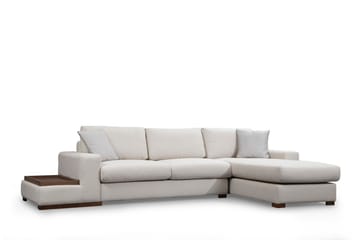 Huelva Højrevendt L-formet Sofa med Chaiselong 312 cm i Stof - Beige - Møbler - Sofaer - Sofa med chaiselong
