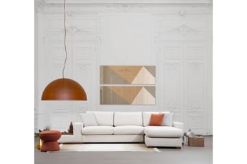 Huelva Højrevendt L-formet Sofa med Chaiselong 312 cm i Stof - Beige - Møbler - Sofaer - Sofa med chaiselong