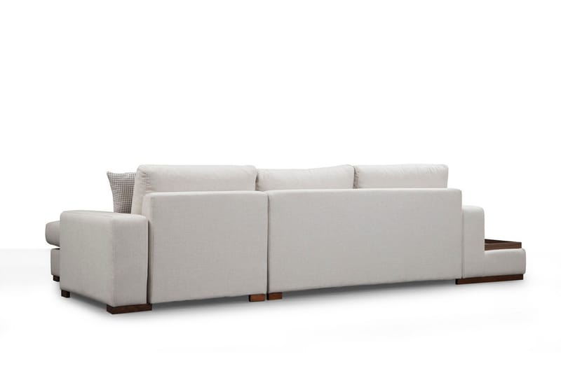 Huelva Højrevendt L-formet Sofa med Chaiselong 312 cm i Stof - Beige - Møbler - Sofaer - Sofa med chaiselong