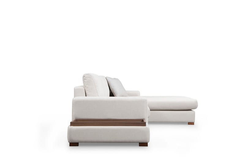 Huelva Højrevendt L-formet Sofa med Chaiselong 312 cm i Stof - Beige - Møbler - Sofaer - Sofa med chaiselong