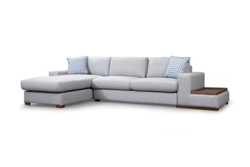 Huelva Venstrevendt L-formet Sofa med Chaiselong 332 cm i Stof - Grå - Møbler - Sofaer - Sofa med chaiselong