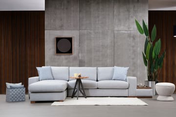 Huelva Venstrevendt L-formet Sofa med Chaiselong 332 cm i Stof - Grå - Møbler - Sofaer - Sofa med chaiselong