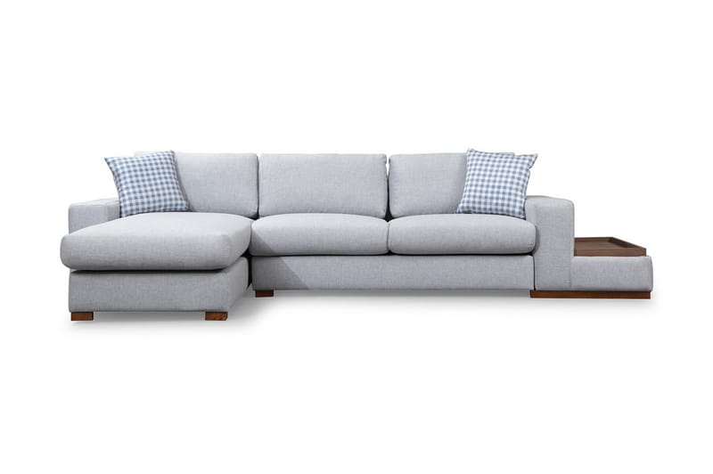 Huelva Venstrevendt L-formet Sofa med Chaiselong 332 cm i Stof, Grå