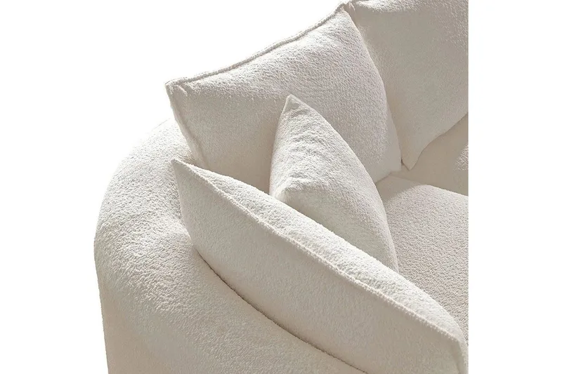 Hungirr Sofa med divan 4-personers - Hvid - Møbler - Sofaer - Sofa med chaiselong