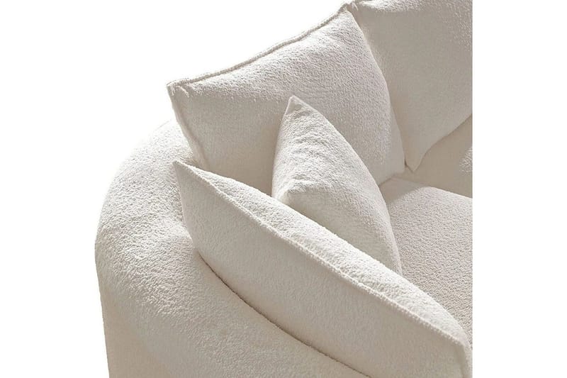 Hungirr Sofa med divan 4-personers - Hvid - Møbler - Sofaer - Sofa med chaiselong