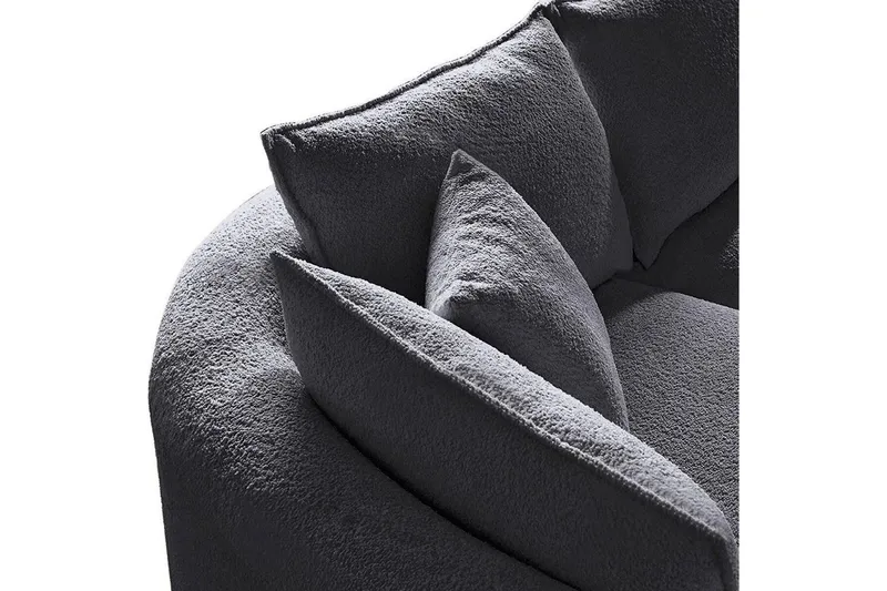 Hungirr Sofa med divan 4-personers - Mørkegrå - Møbler - Sofaer - Sofa med chaiselong