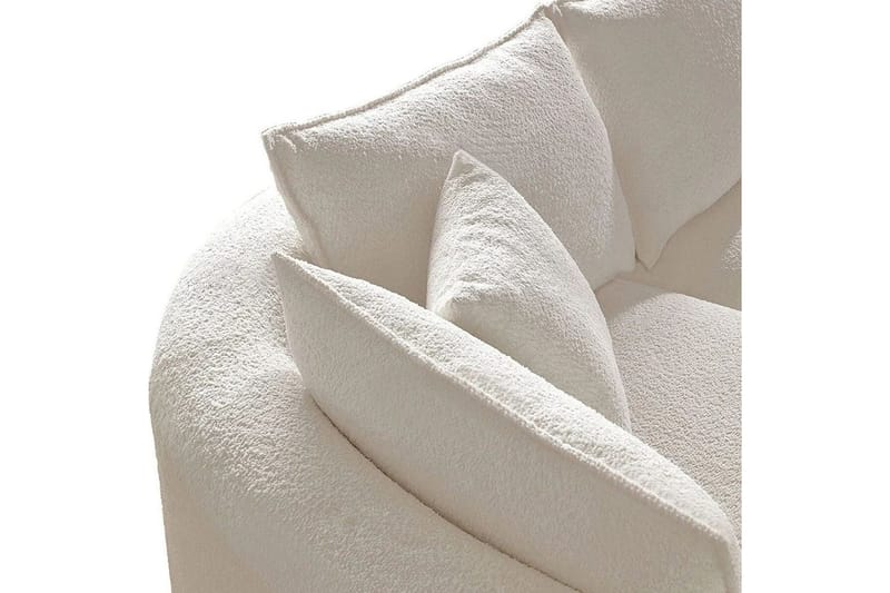 Hungirr Sofa med divan 4-personers - Hvid - Møbler - Sofaer - Sofa med chaiselong