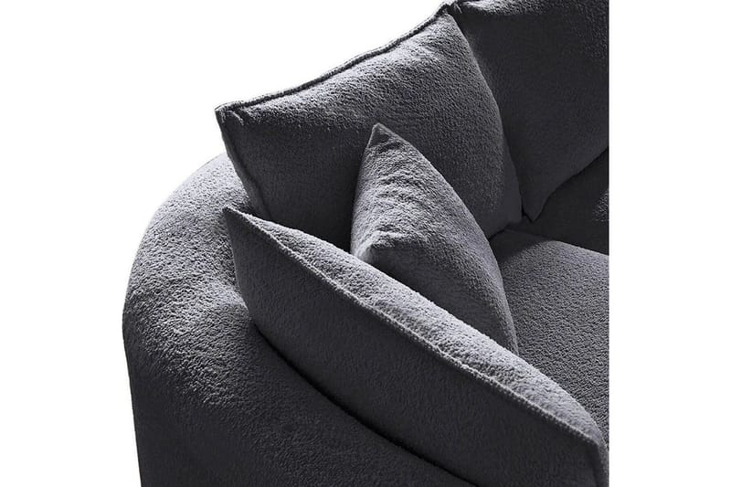 Hungirr Sofa med divan 4-personers - Mørkegrå - Møbler - Sofaer - Sofa med chaiselong