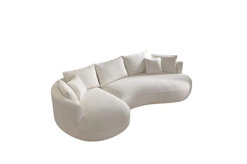 Hungirr Sofa med divan 4-personers - Hvid - Møbler - Sofaer - Sofa med chaiselong