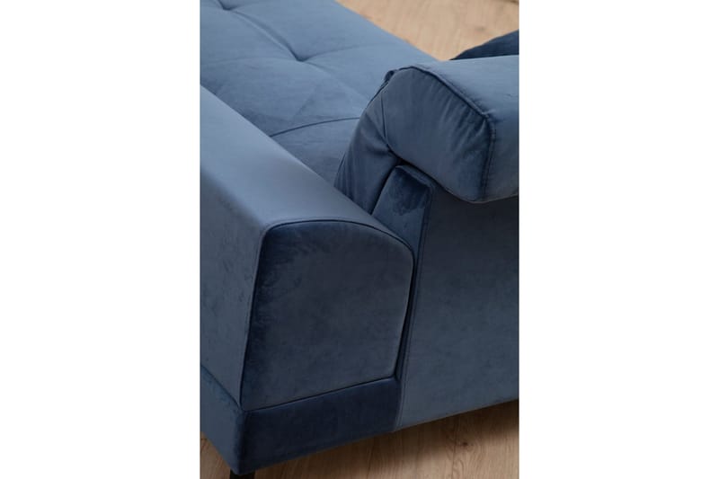Jaraad Chaiselongsofa 3-personers - Blå - Møbler - Sofaer - Sofa med chaiselong
