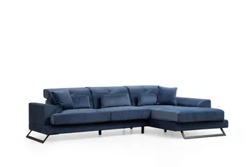 Jaraad Chaiselongsofa 3-personers - Blå - Møbler - Sofaer - Sofa med chaiselong