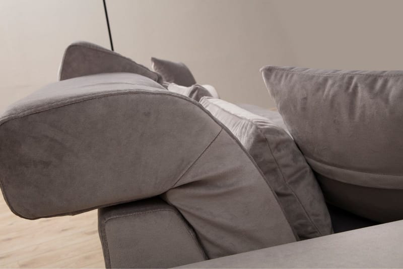 Jaraad Chaiselongsofa 3-personers - Grå - Møbler - Sofaer - Sofa med chaiselong - 3 personers sofa med chaiselong