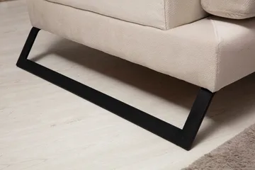 Jaraad Chaiselongsofa Højre - Beige/Sort - Møbler - Sofaer - Sofa med chaiselong