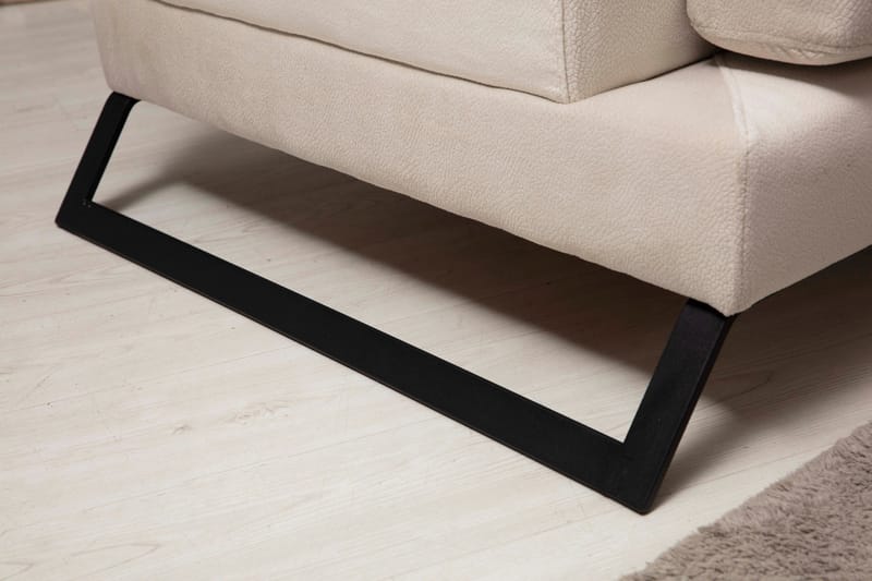 Jaraad Chaiselongsofa Højre - Beige/Sort - Møbler - Sofaer - Sofa med chaiselong