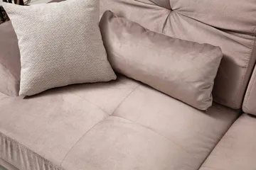 Jaraad Chaiselongsofa Højre - Beige/Sort - Møbler - Sofaer - Sofa med chaiselong