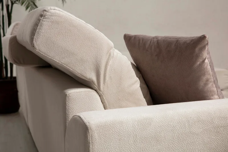 Jaraad Chaiselongsofa Højre - Beige/Sort - Møbler - Sofaer - Sofa med chaiselong