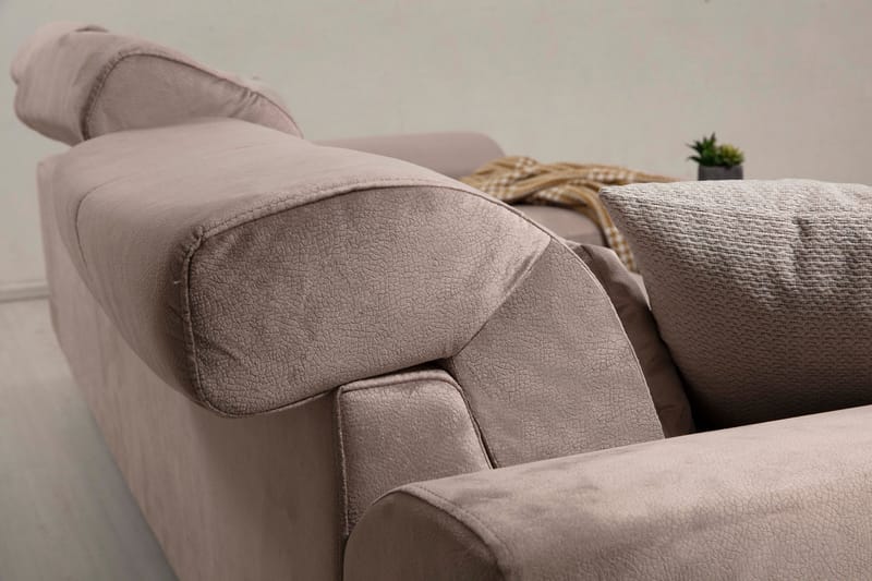 Jaraad Chaiselongsofa Højre - Beige/Sort - Møbler - Sofaer - Sofa med chaiselong