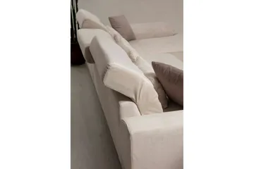 Jaraad Chaiselongsofa Højre - Beige/Sort - Møbler - Sofaer - Sofa med chaiselong